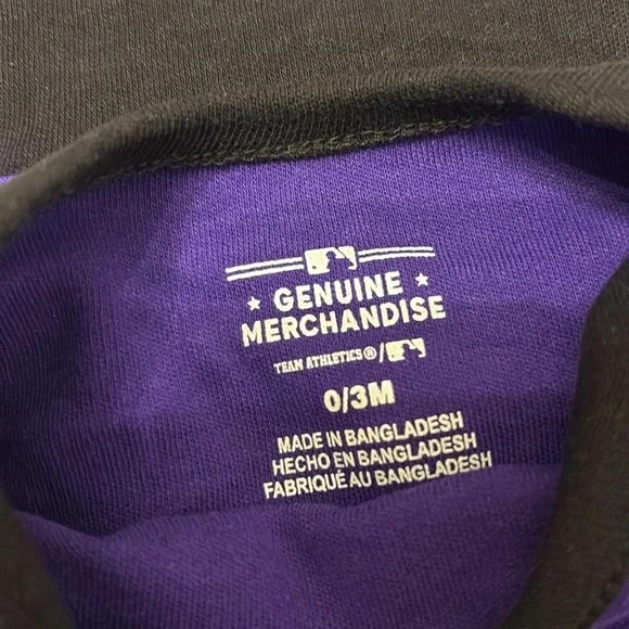 NEW [MLB] Colorado Rockies Growth Stage Onesie Lot of 4, Baby 0/3 & 3/6 Months - Picture 5 of 7